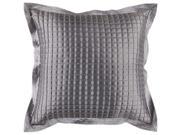 Surya Quilted Poly Fill 22 Square Pillow in Gray