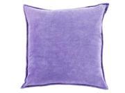 Surya Cotton Velvet Poly Fill 20 Square Pillow in Iris