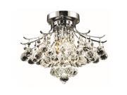 Elegant Lighting Toureg 16 3 Light Royal Crystal Flush Mount