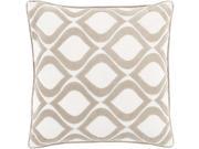 Surya Alexandria Down Fill 22 Square Pillow in Ivory