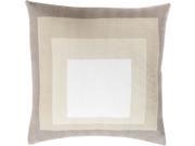 Surya Teori Down Fill 18 Square Pillow in Taupe
