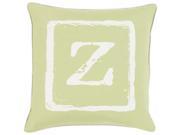 Surya Big Kid Blocks Down Fill 18 Square Pillow in Lime