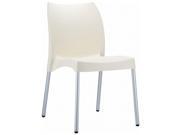 Compamia Vita Resin Outdoor Patio Dining Chair in Beige set of 2