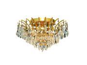 Elegant Lighting Victoria 16 6 Light Spectra Crystal Flush Mount