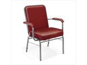OFM Big and Tall Comfort Class Series Anti Bacterial Arm Office Chair in Wine