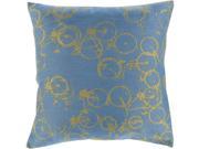 Surya Pedal Power Down Fill 20 Square Pillow in Slate and Lime