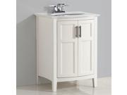 Simpli Home Winston 24 Vanity with Rounded Front in Soft White