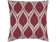 Surya Somerset Down Fill 20 Square Pillow in Red