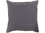 Surya Eyelash Poly Fill 18 Square Pillow in Gray