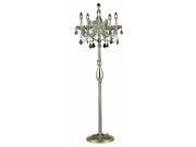 Elegant Lighting Maria Theresa 54 5 Light Spectra Crystal Floor Lamp