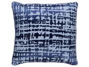 Surya Hessian Down Fill 22 Square Pillow in Blue