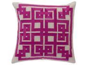 Surya Gramercy Poly Fill 22 Square Pillow in Purple and Gray