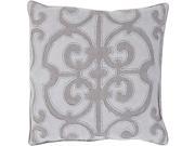 Surya Amelia Poly Fill 18 Square Pillow in Gray