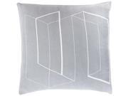 Surya Teori Poly Fill 22 Square Pillow in Slate