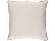 Surya Sasha Poly Fill 22 Square Pillow in Ivory