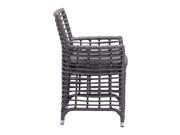 Zuo Sandbanks Patio Dining Chair in Gray set of 2