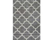 Nuloom 2 8 x 8 Luna Trellis Shag Rug in Gray