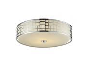 Z Lite Elea 3 Light Flush Mount in Chrome