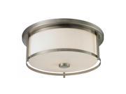 Z Lite Savannah 3 Light Flush Mount in Brushed Nickel