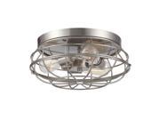 Savoy House Scout 15 Inch Flush Mount in Satin Nickel