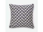 Loloi 1 10 x 1 10 Wool Poly Pillow in Beige and Navy