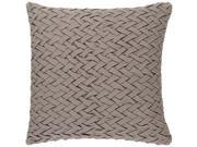 Surya Facade Poly Fill 18 Square Pillow in Taupe