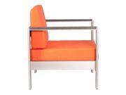 Zuo Cosmopolitan Outdoor Armchair Cushion in Orange