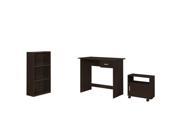 Monarch 3 Piece Kids Desk Set in Cappuccino