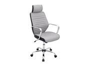 Lumisource Capitol Swivel Office Chair in Charcoal Gray