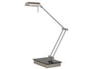 Cal Lighting Metal Desk Lamp in Brushed Steel