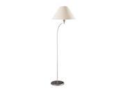 Cal Lighting Metal Arc Lamp in Brushed Steel