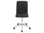 Lumisource Caviar Swivel Office Chair in Black