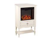 Southern Enterprises Providence Fireplace Tower in Antique White