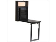 Southern Enterprises Leo Fold Out Convertible Desk in Black