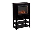 Southern Enterprises Vickery Electric Fireplace Tower in Black
