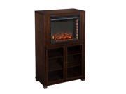 Southern Enterprises Allman Electric Fireplace Tower in Espresso