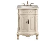 Elegant Lighting Danville 2 Door 24 Single Bathroom Vanity in White