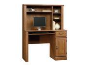 Sauder Orchard Hills Computer Desk with Hutch in Milled Cherry