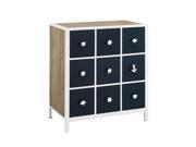 Powell Furniture Beaufort Cabinet in Navy and White