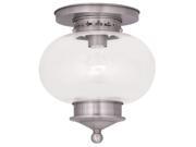 Livex Harbor Ceiling Mount in Brushed Nickel