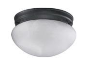 Quorum 2 Light Mushroom Flush Mount in Toasted Sienna