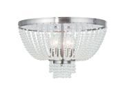 Livex Valentina Ceiling Mount in Brushed Nickel