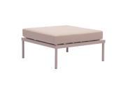Zuo Glass Beach Outdoor Bench in Taupe