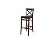 Linon Triena 30 Bar Stool in Espresso Brown