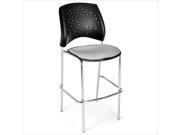 OFM Star 31.25 Chrome Stool in Putty set of 2