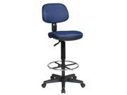 Office Star DC Sculptured Seat and Back Drafting Chair Blue