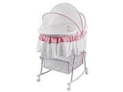 Dream On Me Lacy Portable 2 In 1 Bassinet And Cradle In White