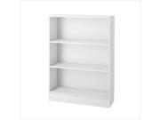 Tvilum Element Short Wide 3 Shelf Bookcase in White
