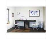 Nexera Sereni T 3 Piece Office Set in Black and Ebony with Desk Panel