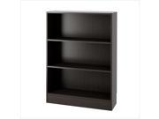 Tvilum Element Short Wide 3 Shelf Bookcase in Coffee